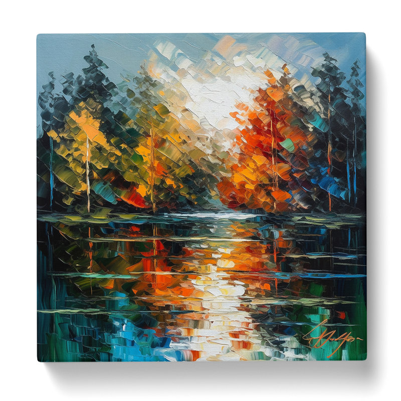 Modern Wall Art - Wrapped Canvas, 35cm H x 35cm W x 3cm D