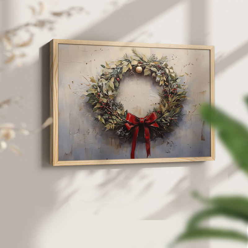 Chirstmas Art-DCCCLXXXI -Framed Print - Restickable, 8" H x 10" W, Natural