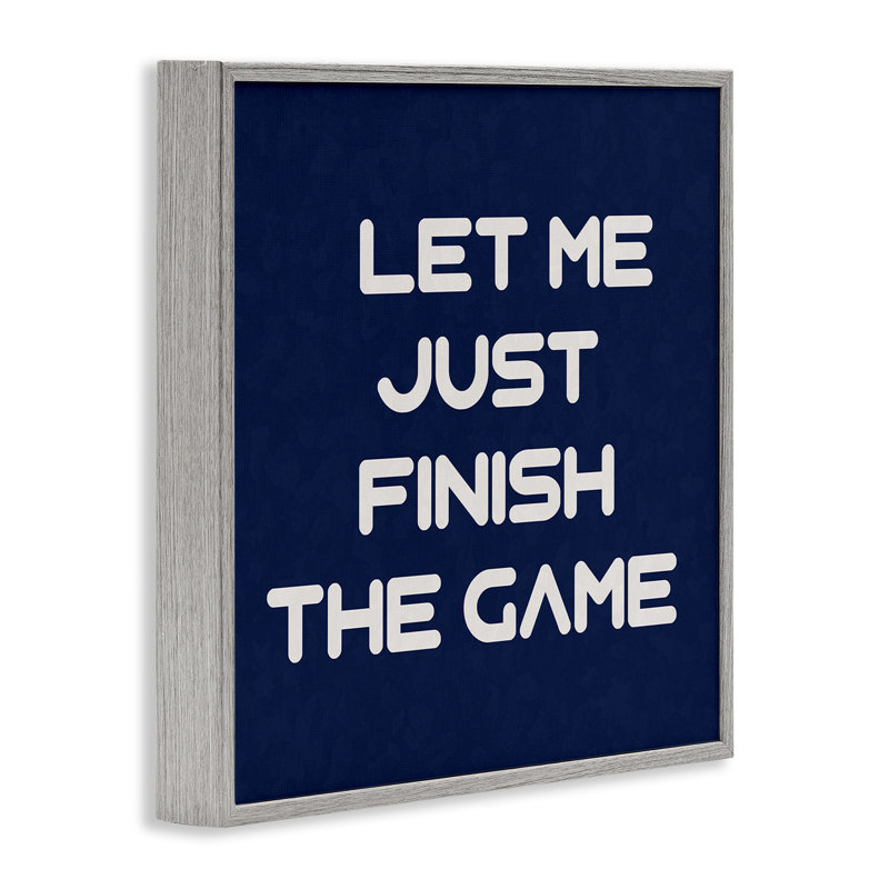 «Finish the Game», estampe numérique encadrée par Anna Quach, Estampe numérique Farmhouse, H 24 po x l 24 po