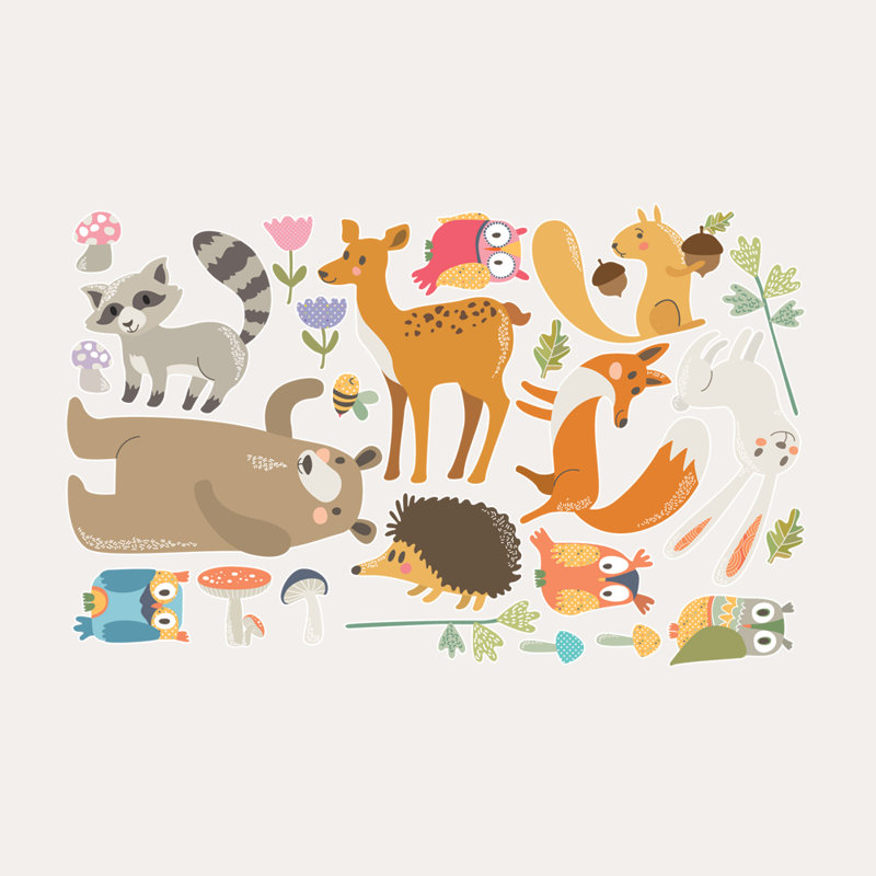 Décalcomanie murale forêt