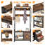 Arbre d'entrée en bois 5-en-1 avec banc à chaussures, portemanteau, crochets, tiroirs et tablette supérieure - Organisateur de maison de campagne moderne pour vestibule ou vestibule-105098899