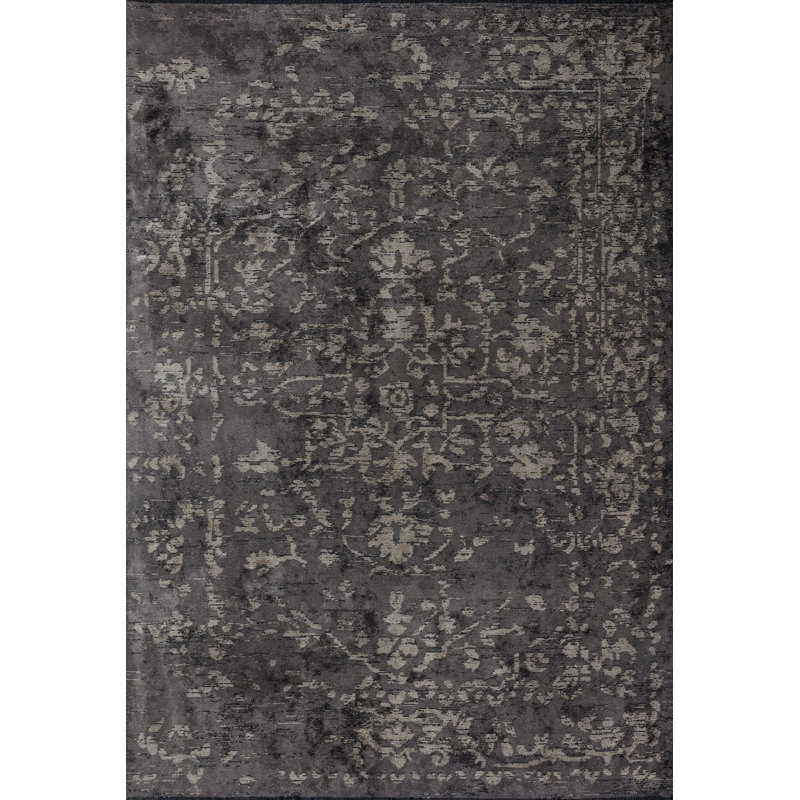 Rapture Beige Gray Oriental Luxury Area Rug, Rectangle 7'10" x 11'2"
