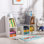 Bibliothèque multi-usages à 6 casiers pour enfants avec coin lecture et coussin, idéale pour le rangement dans la chambre à coucher et le salon