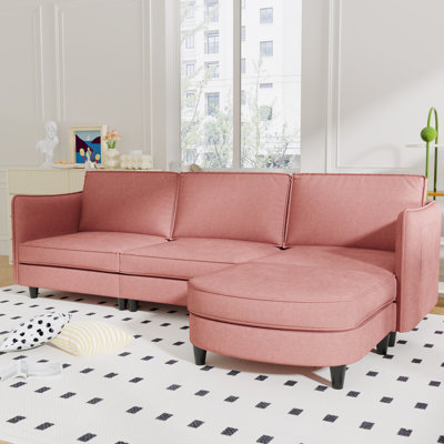 L-Shaped Sofas with Movable Ottoman
