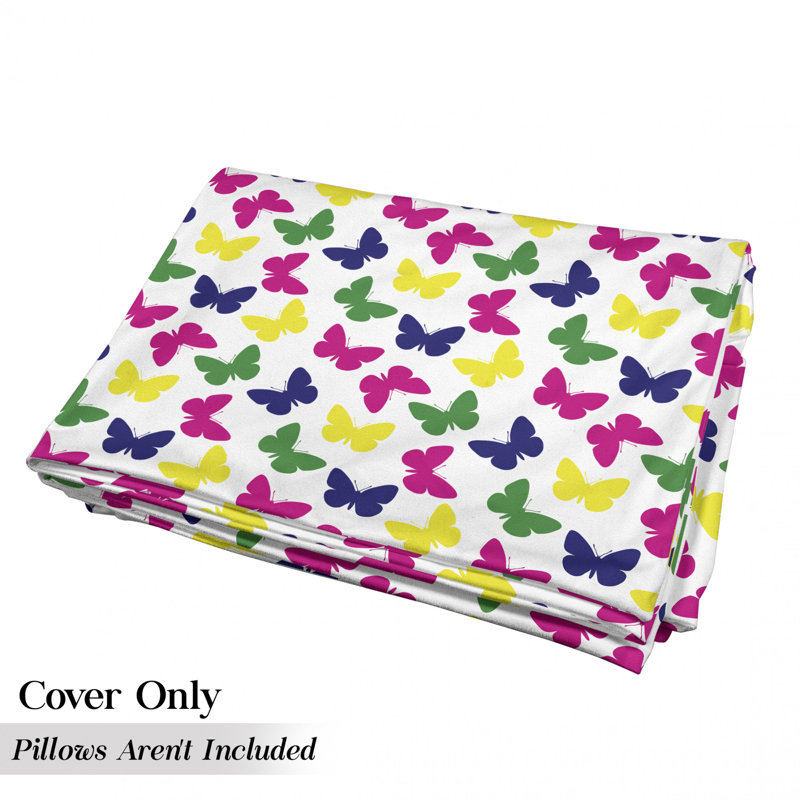 Housse de coussin d'extérieur Rainbow Butterfly, H 2 po x l 27 po x P 88 po