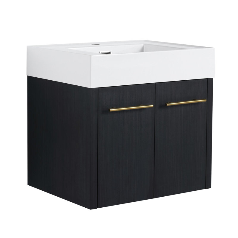 Ensemble de meuble-lavabo simple avec plateau 23,6 Vassilios