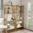 Monteco Gold Bookcase with Open Shelf Srorage