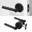 Poignée de porte Terra Design moderne dissimulé pour (Hall et garde-robe) - Style minimaliste élégant en noir mat-114645700