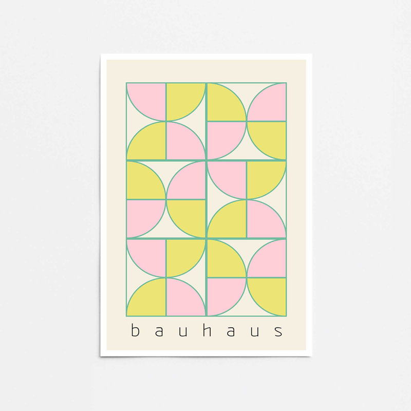 «Bauhaus Pastel Play» par Looks Printables, Unframed, H 20 po x l 16 po x P 0,02 po