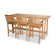 Knightly Rectangular Teak Outdoor Bar Table