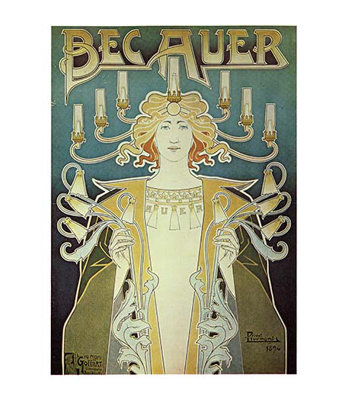 Lampes becauer par alphonse mucha-impression