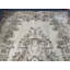 Élégant tapis en laine beige, tapis décoratif floral 1,5 x 2,3 pi