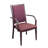Medacure Squared Red Stain-Resistant Dining Room Chair for Seniors & Homecare, Rounded Arms