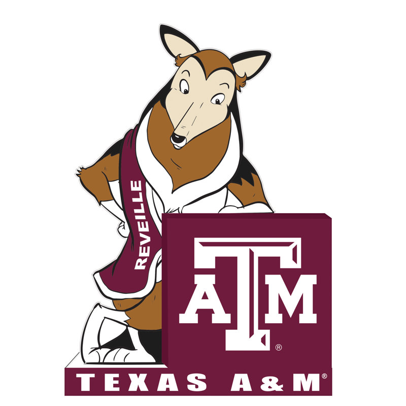 Figurine de mascotte avec logo, NCAA Texas A & M