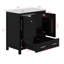 Ensemble de meuble-lavabo avec meuble-lavabo double, tablette de rangement et tiroirs divisés-116306216
