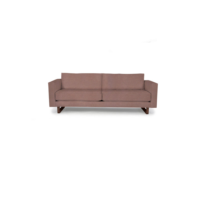Avalon Sofa, Walnut, Paprika Polyester Blend