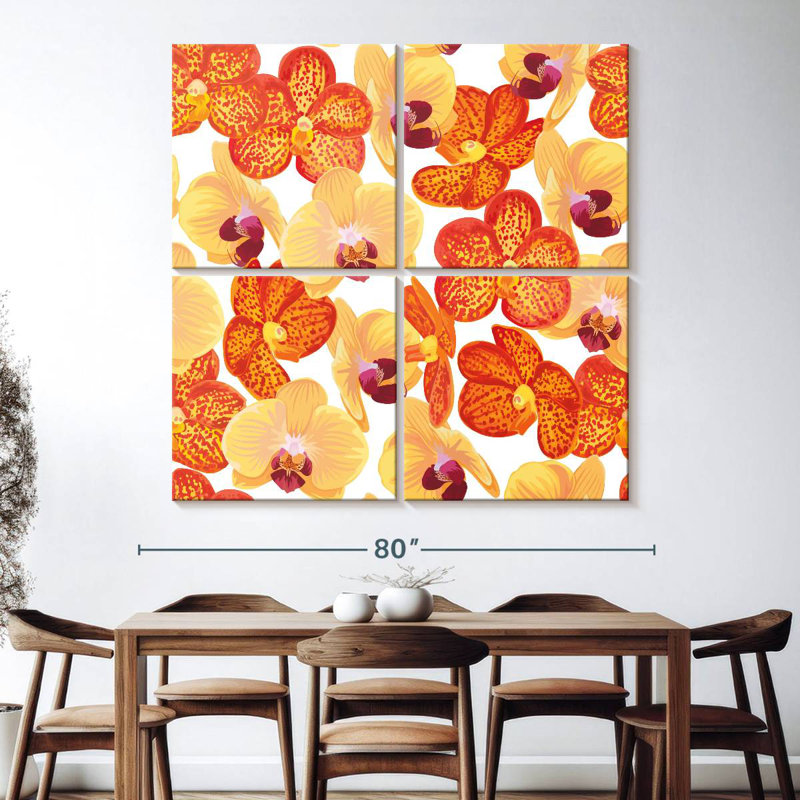 Harnek Bright Orchid Pattern, 74" H x 74" W