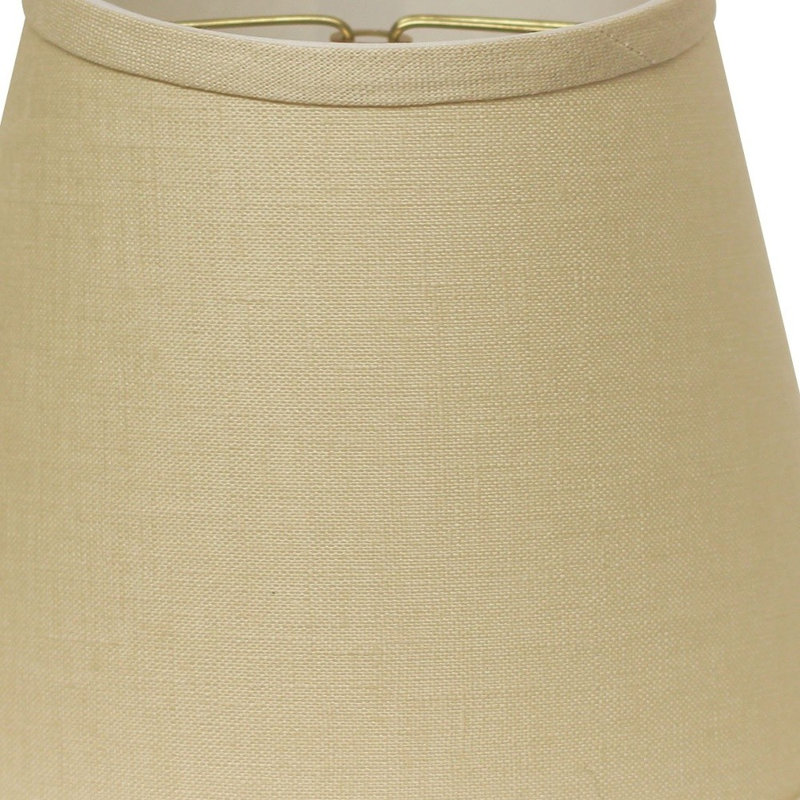 Abat-jour empire en lin beige