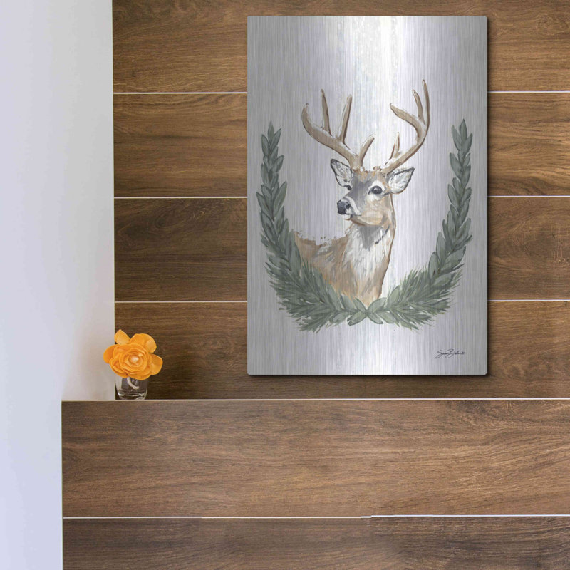 «Arctic Winter Deer» par Sara Baker, H 16 po x l 12 po