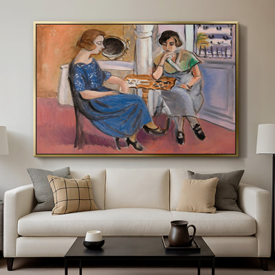 Domino Players (Les Joueuses de Dominos), 1921-Henri Matisse-Framed Gallery Wrapped Canvas
