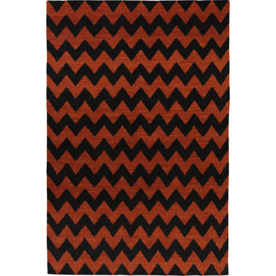 Eugene Chevron Wool Hand Woven Area Rug