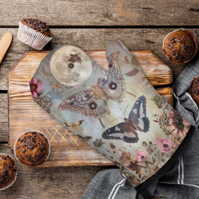 Witchy Notes Oven Mitt Cotton Twill