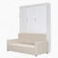 Lit escamotable de haute qualité avec coussin, combinant fonctionnalité de canapé et rangement intelligent pour les petits espaces de vie-745563956