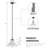 1-light 12'' Dimmable Gray Modern Cone Pendant Light for Kitchen Island.Features Cloud Glass Shade.-1319894709