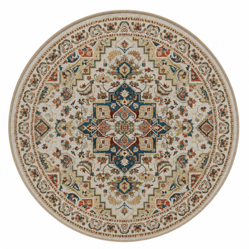 Tapis rectangulaire Virgen, Rectangle 2 pi 8 po x 5 pi