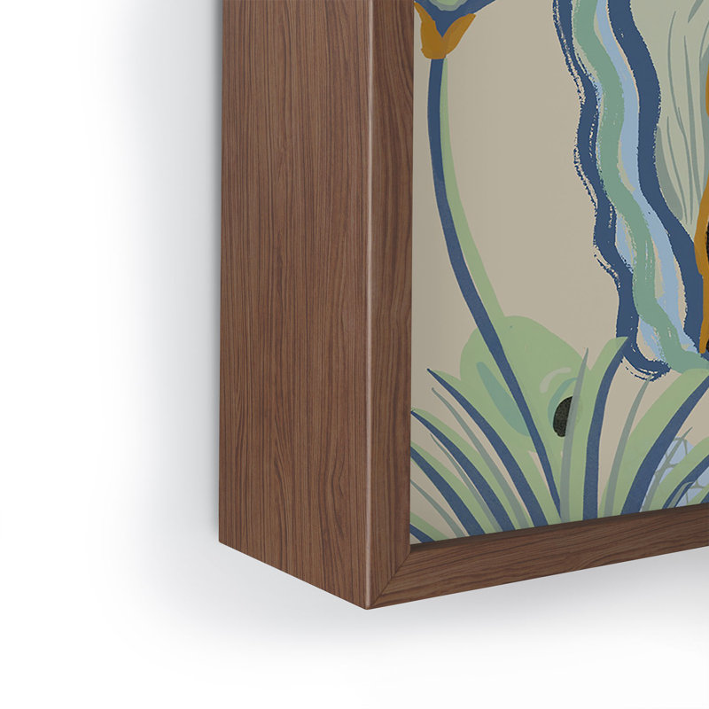 Leeya Makes Noise Aquarians Pour Framed Mini Art Print, Brown