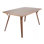 Table de salle à manger moderne Folia Mid-Century en bois de noyer par Lumisource