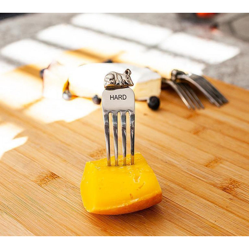 Ensemble de 4 marqueurs de fromage garnis de souris