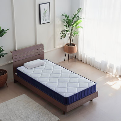 Matelas hybride simple 6 po - à ressorts et en mousse, mi-ferme / doux, certifié Certipur-US, lit dans une boîte pour chambre d'enfant / d'invité