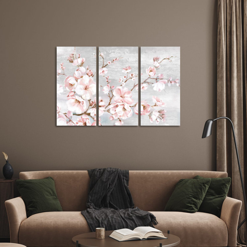 Spring Cherry Blossoms I by Eva Watts - No Frame Gallery-Wrapped Canvas Giclée on Canvas, 101.6cm H x 152.4cm W x 1.91cm D