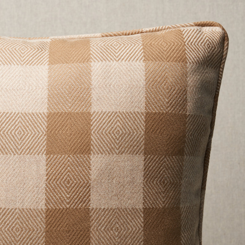 Galt Wool Check Pillow, 20" x 20"