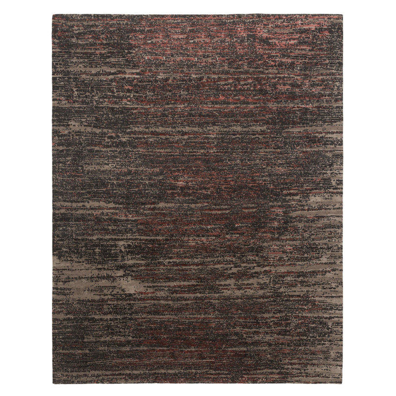 Bamboo Slat / Seagrass Abstract Area Rug, Rectangle 2' x 3'
