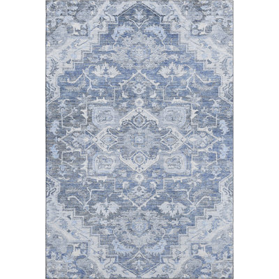 Premium Machine Washable Prisco Denim Rug