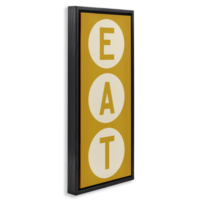 Retro Style Eat Circle Letters Sign