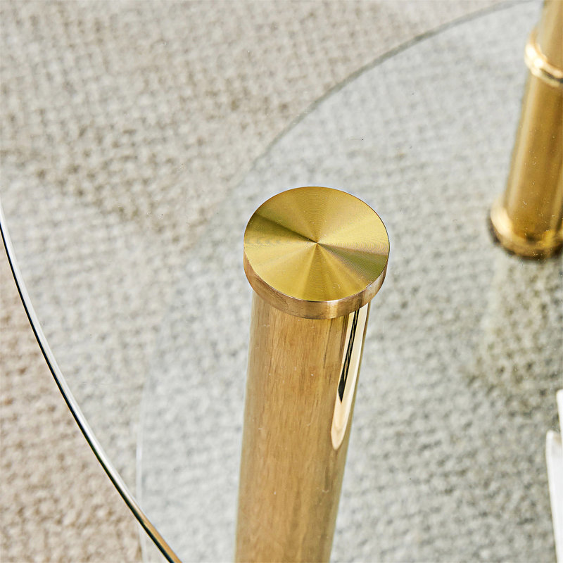 Double Layer Tempered Glass Coffee Table