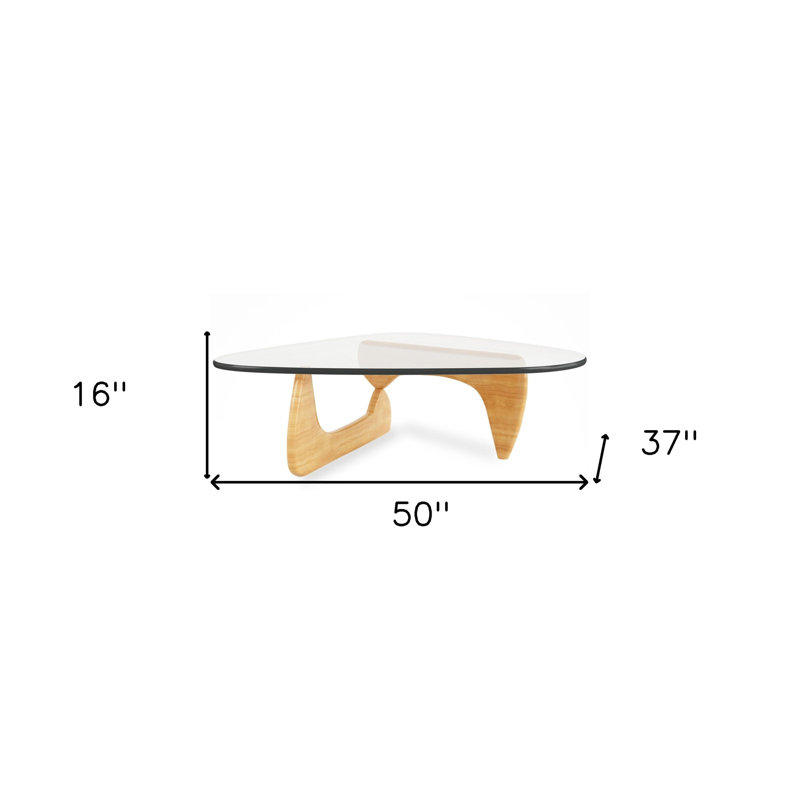Table basse Gracie Mills, Clear / Brown