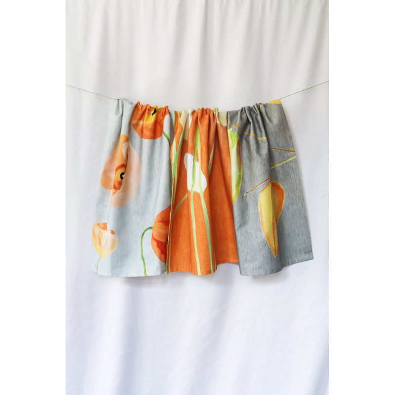 Cotton Floral Tea Towel