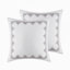 Ensemble d'édredon en coton ivoire avec chenille, taille grand-122444155-122444153