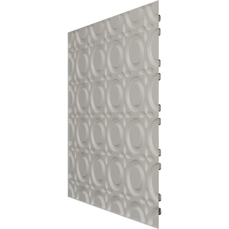 Panneau mural décoratif 3D EnduraWall abstrait l 19 5/8 po x H 19 5/8 po, brun mystique métallique texturé (couvre 2,67 pieds carrés)