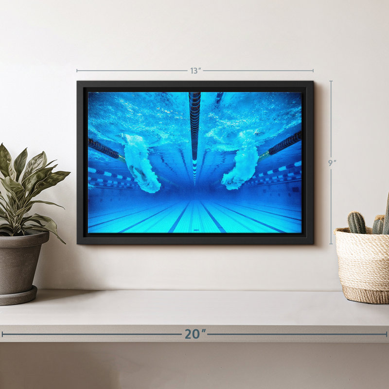 «Natation Contest Wall Art», H 9 po x l 13 po