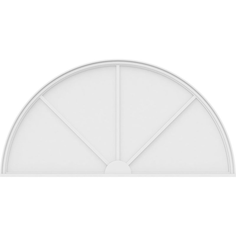 Demi-cercle à 3 branches en PVC de qualité architecturale, H 37 po x l 74 po x P 2 po