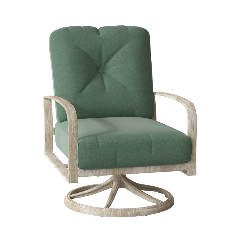 Fremont Outdoor Rocker Chair, Weathered White, Canvas Spa Sunbrella® Canvas