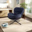 Chaise de bureau pivotante à 360 °, chaise moderne avec base en métal-279080848