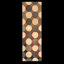 1960s Multi Circles Modern Vintage American Hooked Rug 4'1''x8'9'' Woven Carpet