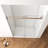 56"-60"W X 76"H Frameless Shower Door, Double Sliding Shower Door, 3/8'' (10Mm) Clear Tempered Glass Shower Enclosure With Square Rail, Double Side Easy Clean Coat, With Buffer-114889543