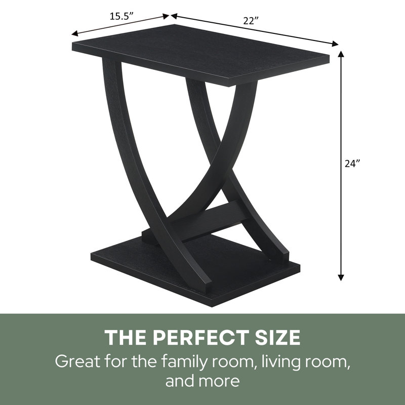 Table de bout Criss-Cross Arbri, Noir